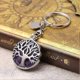 thumbnail image 2 of Crystal Keyring Silver Tree of Life Healing Crystals Stone Key Chain(Purple), 2 of 4