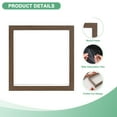 thumbnail image 2 of 1-Pack Dried Flower Frame, 6 x 6 Inch Double Acrylic Wooden Dried Flower Photo Floating Frame [Coffee], 2 of 7