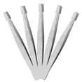 thumbnail image 2 of 5 Pcs Pinces en Acier Inoxydable pour la Maison Légères Durables Design Incurvé Argenté, 2 of 8