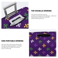 thumbnail image 5 of Xecao Purple Mardi Gras print Elastic Luggage Cover, with double-sided print , is perfect for travel, business, and daily use, 5 of 9