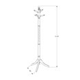thumbnail image 4 of Monarch Specialties Coat Rack, Hall Tree, Free Standing, 6 Hooks, Entryway, 72"h, Bedroom, Wood, White, Contemporary, Modern, 4 of 4