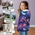 thumbnail image 6 of Uorisanigo Zip Up Hoodie Boys Girls, Fashion Galaxy Dragon Sweatshirts for Children, Fur Furry Fluffy Long Sleeve Jacket Pullover Top School Birthday Birthday Clothes, 6 of 8