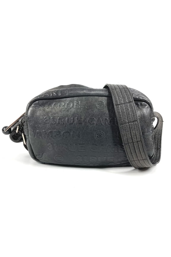 Pre-Owned CHANEL logo CC Coco Mark all-over print bag, crossbody pochette, shoulder leather,...