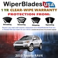 thumbnail image 2 of 2010 Toyota RAV4 Beam Wiper Blades Wipers w/1yr Warranty (Set of 3) w/Rear Wiper (WiperBladesUSA), 2 of 5