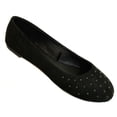 thumbnail image 3 of Shoes8teen Womens Ballerina Ballet Flat Shoes Solids/Leopard & Sequins, 3 of 4