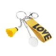 thumbnail image 1 of Raqueta de bádminton colgante de metal para hombres amarillo mini llavero de bádminton jinwen, 1 of 7
