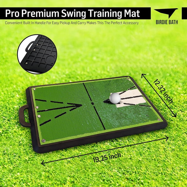 Birdie Bath Birdie Mat Pro - Swing Training Mat, Instant Feedback