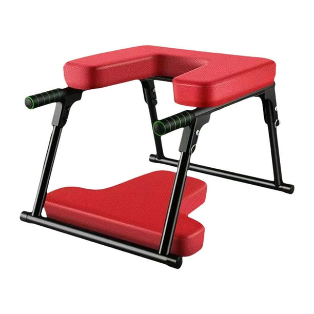 Banco para practicar la postura de cabeza en yoga. Equipo multifuncional de gimnasio para ejercicios. con estera