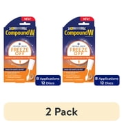 (2 pack) Compound W Freeze off Wart Remover, 8 Swab Freeze Applications and 12 CushionDiscs