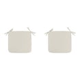 thumbnail image 1 of (2-Pack) Kcodviy Outdoor Seat Cushions Square Design Strapped Garden Chair Pads Patio Furniture Comfort Support Weather Material Solution, 1 of 5