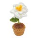 thumbnail image 1 of Maceta decorativa de lana tejida a mano con forma de rosa, ideal para el salpicadero del coche, el hogar, la oficina o como elemento decorativo sobre una mesa., 1 of 4