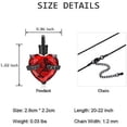 thumbnail image 2 of Crystal Heart Shape Cremation Jewelry Memorial Urn Necklace for Ashes, Stainless Steel Ash Holder Pendant Keepsake with Gift Box Charms Accessories for Women, 2 of 7