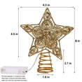 thumbnail image 2 of Decoración para Árbol de Navidad Juegoal Estrella 20 Luces LED Doradas, 2 of 7