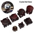 thumbnail image 4 of Retro Wood Photography Props Desktop Ornaments Sphere Display Stand Home Decoration Crystal Ball Holder Crystal Ball Base C, 4 of 8