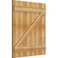 thumbnail image 2 of 32 1/4"W X 37"H Timbercraft Six 5 3/8" Boards Joined Board-N-Batten Shutters W/Z-Bar, Rough Sawn Western Red Cedar (Per Pair), 2 of 13
