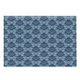 thumbnail image 1 of Folk Cutting Board, Abstract Blue Tone Monochrome Design Tribal Ornament, Decorative Tempered Glass Cutting and Serving Board, in 3 Sizes, by Ambesonne, 1 of 2