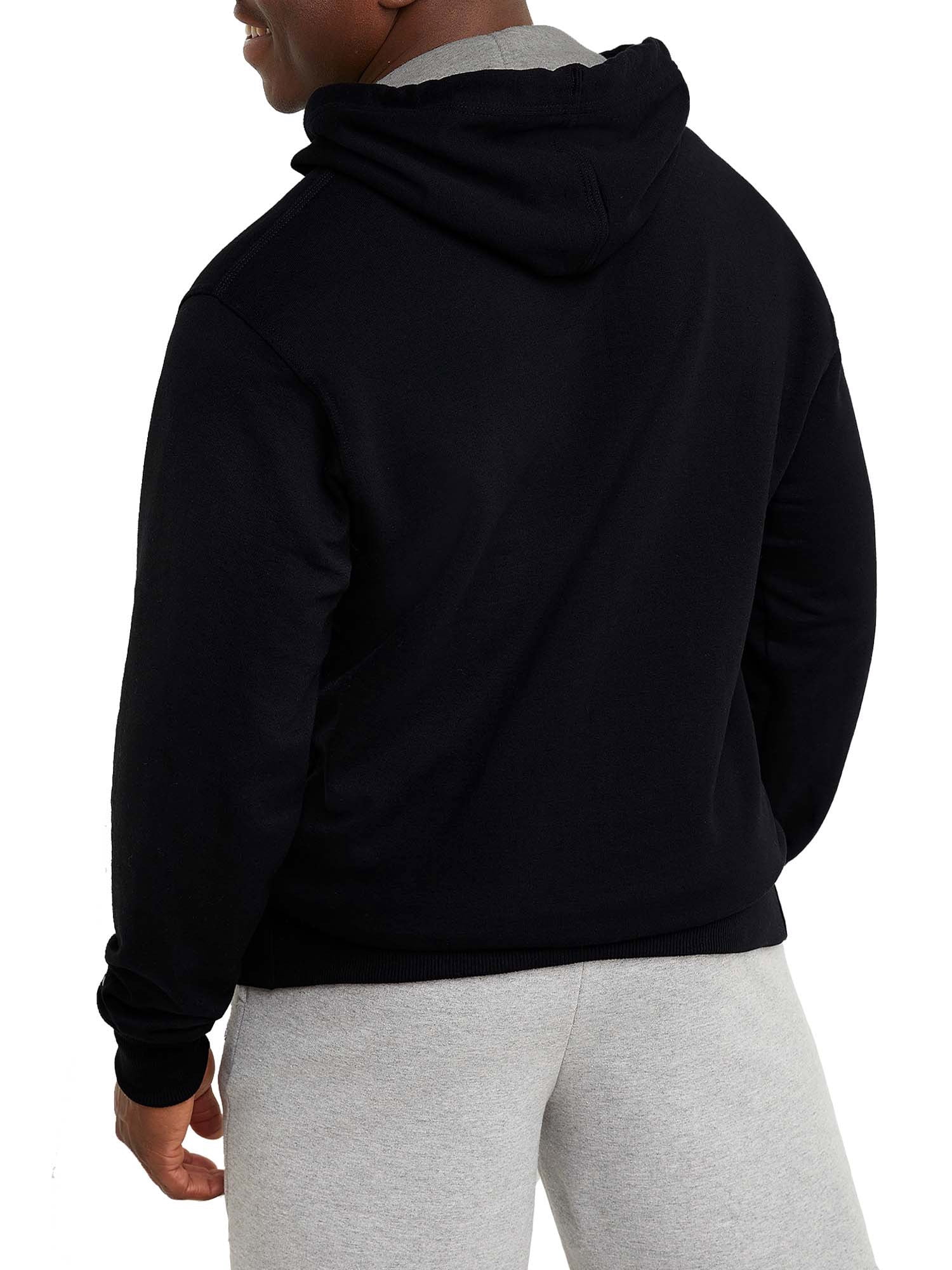 Champion Men's Powerblend Fleece Pixel Logo Graphic Pullover Hoodie, up to Size 2XL