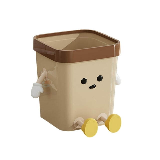 Cubo de basura creativo, contenedor de basura, cesta de basura ligera multifuncional encantadora, cesta de basura abierta para dormitorio y baño Asiento M
