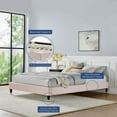 thumbnail image 6 of Harlow King Performance Velvet Platform Bed Frame-MOD-6271, 6 of 8