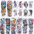 thumbnail image 2 of Temporary Tattoos,16pcs Tattoo Stickers Temporary Waterproof Temporary Tattoo Tattoo Stickers Eco-Friendly Materials, 2 of 8