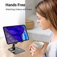 thumbnail image 5 of Tablet stand for desk, stable tablet stand, foldable and portable - black, 5 of 5