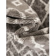 thumbnail image 4 of Unique Loom Bohemian Trellis Collection Area Rug - Gypsy (6' x 9' Rectangle Stone Gray/Ivory), 4 of 7
