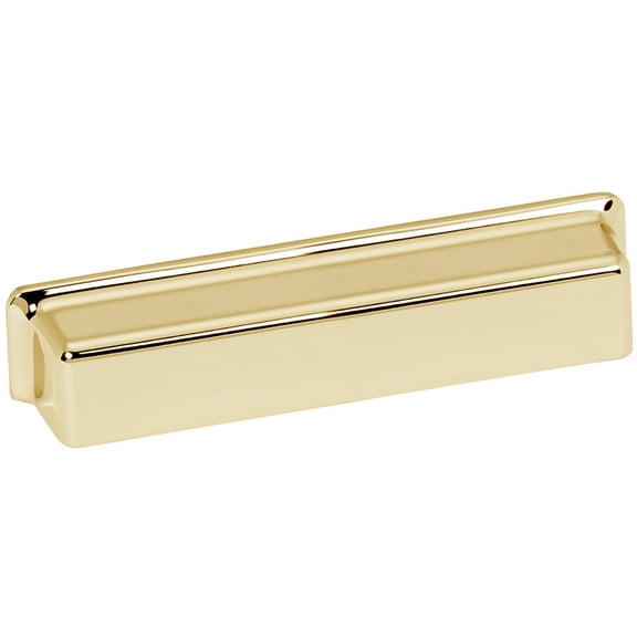 Alno A952 Millennium 5" Center To Center Modern Square Solid Brass Cabinet Cup Pull /