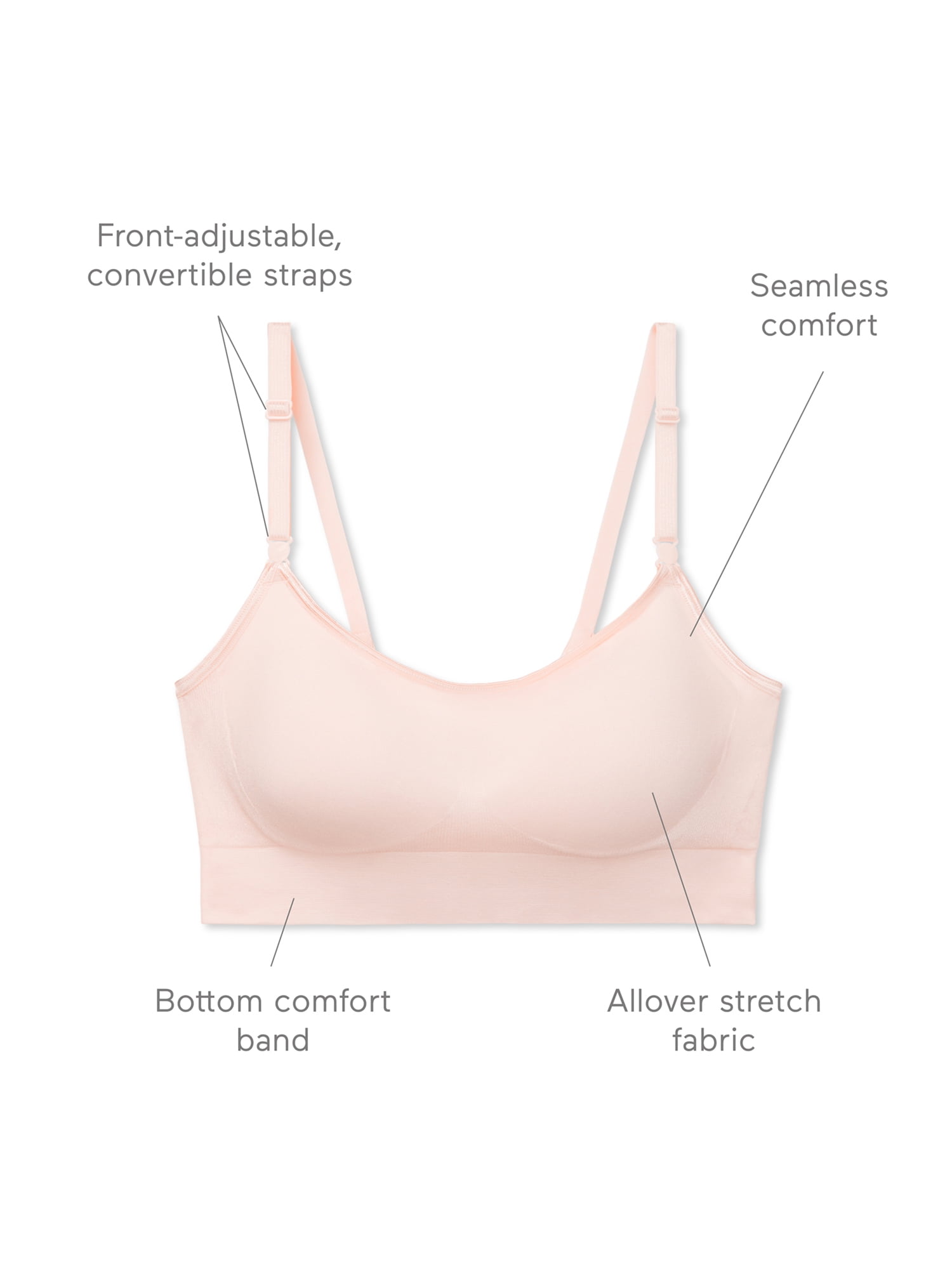 Warners® Blissful Benefits Dig-Free Comfort Band with Seamless Stretch Wireless Lightly Lined Comfort Bra RM0911W