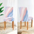 thumbnail image 3 of Yayeee 4 Pack Dining Chair Covers Stretch Parson Chairs Slipcovers Seat Protector, Abstract Blue, 3 of 6
