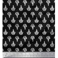 thumbnail image 1 of Soimoi Moss Georgette Fabric Floral Block Decor Fabric Printed Yard 42 Inch Wide, 1 of 3