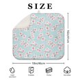thumbnail image 4 of Pioneer Flower Floral Print Pattern Kitchen Dish Drying Mat 1 Pack, Ultra Absorbent Microfiber Drainer Mat, 16"x18", 4 of 6