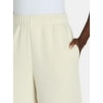 thumbnail image 5 of No Boundaries Soft Fleece Wide Leg Pants, 30” Inseam, 1 or 2-Pack, Women’s XXS-4X, 5 of 5