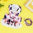 thumbnail image 3 of Dog Dress with Harness Leash Set for Small Dogs Cute Dog Pet Girl Puppy Summer Clothes for Female Summer Bunny Rabbit Clothes Yorkie Chihuahua Training Walking, 3 of 7