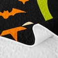 thumbnail image 5 of Feelyou Spooky Cat Pumpkin Twin Quilt Set, Cartoon Bat Spider Twin Coverlet Set, Black Green, 2pcs, 1 Comforter and 1 Pillowcase, 5 of 7
