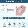 thumbnail image 2 of Uxcell 100 Pcs Vis en Acrylique Transparentes, M2.5x8mm Boulons Ronds en Plastique, 2 of 7