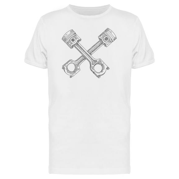 Cross Pistons Sketch Tee Men's -Image by Shutterstock