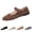 Coffee, variant on longantii Womens Mary Jane Shoes Slip on Dressy Ballerina Flats 2026 New Vintage Non-Slip Flats for Casual Formal Work School Office Walking Coffee