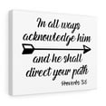 thumbnail image 4 of Scripture Walls He Shall Direct Your Path Proverbs 3:6 Bible Verse Canvas Christian Wall Art Ready to Hang Unframed, 4 of 12