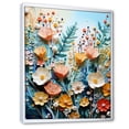 thumbnail image 2 of Designart "Plants landscape Pointillism Dot I" Floral Floater Framed Canvas Print, 2 of 7