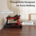 thumbnail image 3 of AILEEKISS 5-in-1 Musical Baby Walker with Wheels, Foldable Baby Walker for Boys Girls, Red, 3 of 10