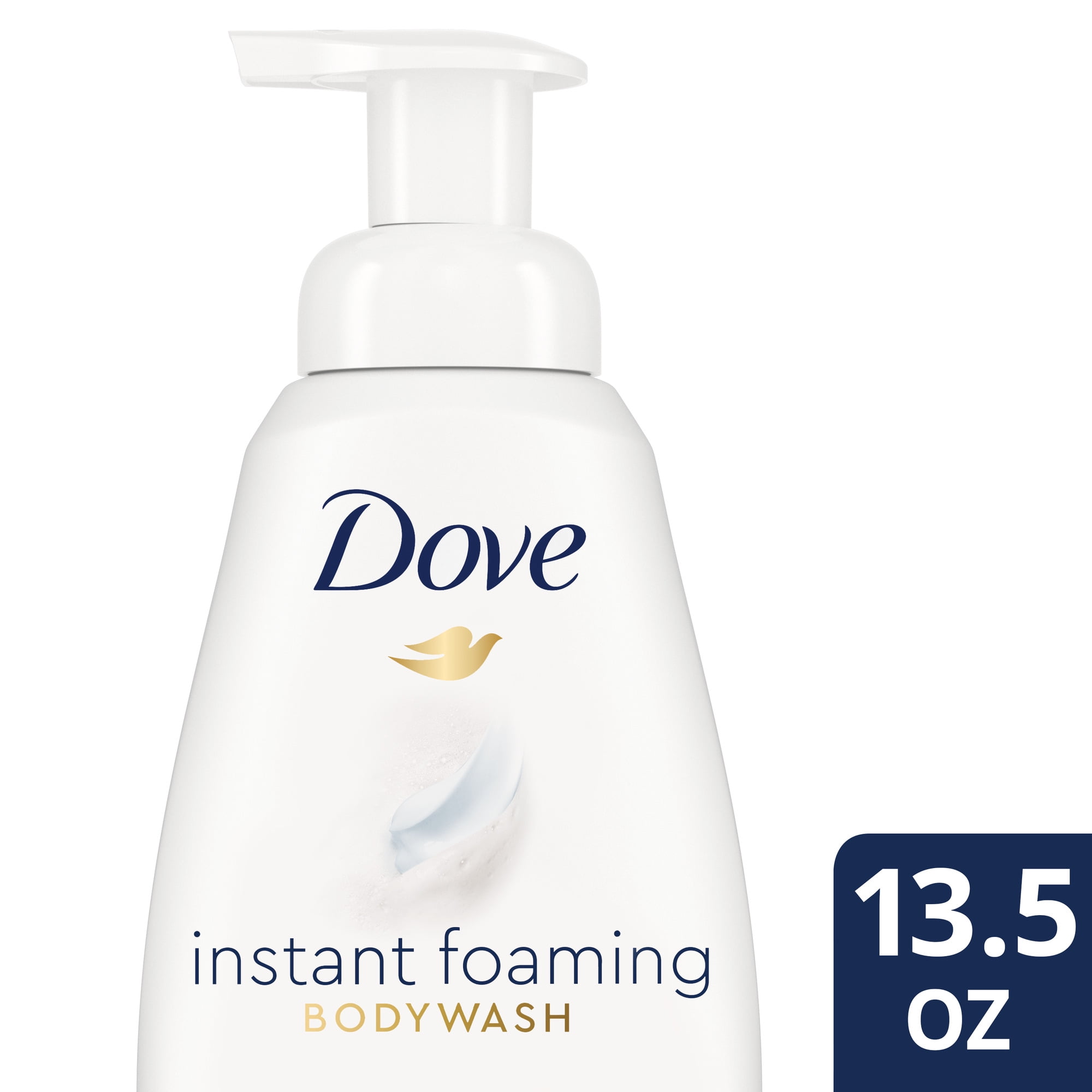 Dove Instant Foaming Body Wash Deep Moisture Cleanser That Effectively Washes Away Bacteria While Nourishing Your Skin for Soft, Smooth Skin 13.5 oz