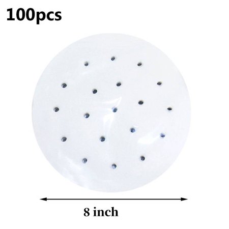 

100pcs/Bag Air Fryer Steamer Liner Silicone Oil Paper Baking Paper Stick Steam Basket Mat Baking Tools Kitchen Accessories