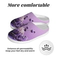 thumbnail image 6 of Picia Lavender Roses Arrangement for Women's Lamb-hug Comfy Fleece House Slippers Memory Foam, Slip-on House Shoes Indoor Outdoor-44/45, 6 of 7