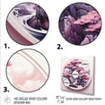 thumbnail image 3 of Designart "Pink Bonsai in Bloom in Japan" Landscapes Wall Art - Modern Pink Tree Bonsai Living Room Canvas Art, 3 of 6