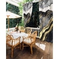 thumbnail image 5 of nqOlkjepod Outdoor Curtains for Patio Waterproof, Marble Black Outdoor Privacy Panels Grommet, Modern Luxury Gold Nature Texture Blackout Outside Curtains for Porch/Cabana/Pergola 54"x95", 2 Panels, 5 of 8