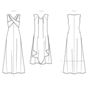 NEWLOOK Sewing Pattern N6717 - Misses Knit Dresses, Size: A(8-10-12-14-16-18)