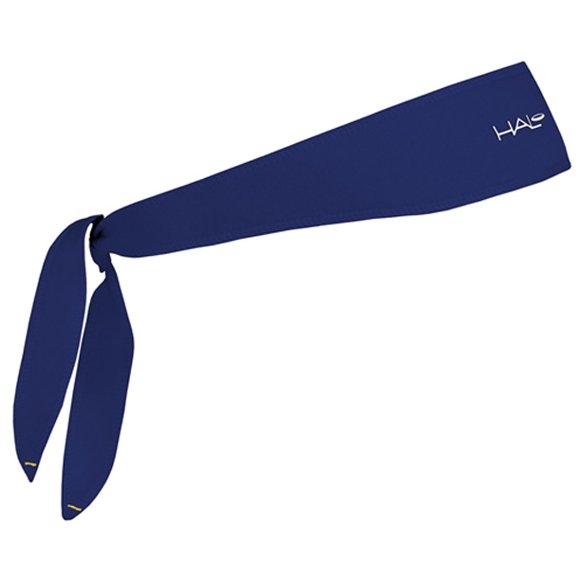 Halo Headband Sweatband Tie Navy
