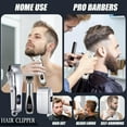 thumbnail image 5 of 3 In 1 Professional Barber Clipper Set, T-Blade Trimmer & Foil Shaver Rechargeable Hair Grooming Kit, 5 of 5