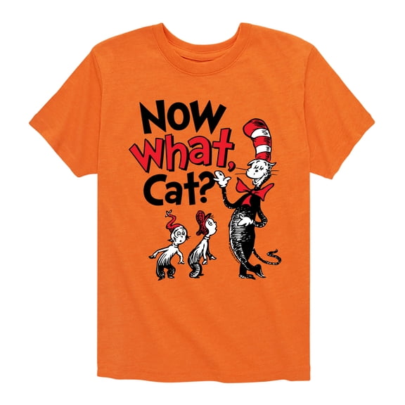 Cat in the Hat - Now What Cat - Toddler & Youth Short Sleeve Graphic T-Shirt