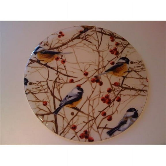 Andreas JO-254 Chickadee Round Silicone Mat Jar Opener - Pack of 3 trivets